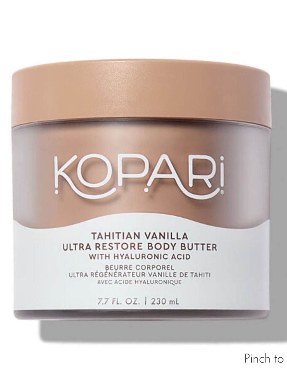 Kopari Ultra Restore Body Butter with Hyaluronic Acid in Tahitian Vanilla